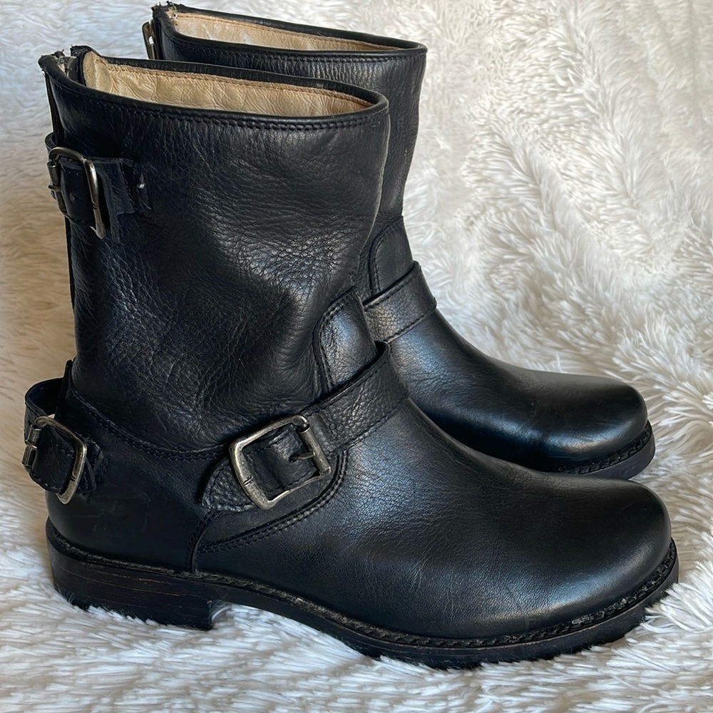 Frye Harness Veronica Leather Women's Boots Size 8.5